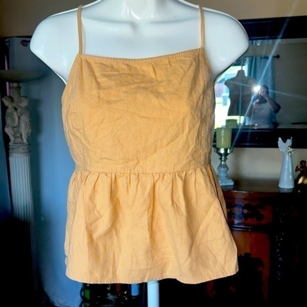 LA HEARTS , Pacsun, low cut top, bow tie on back size S